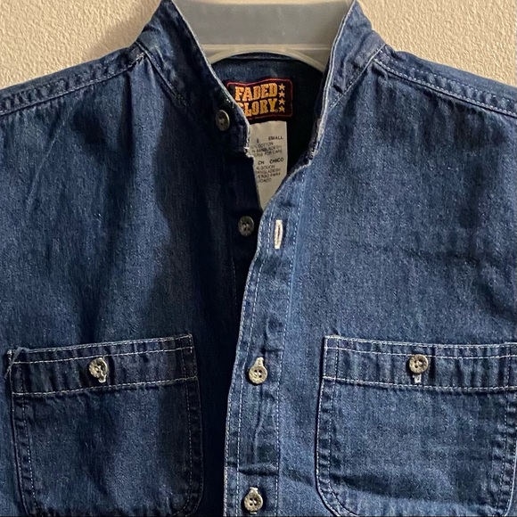 Faded Glory Boys Denim Jean Shirt/Jacket - Picture 5 of 6